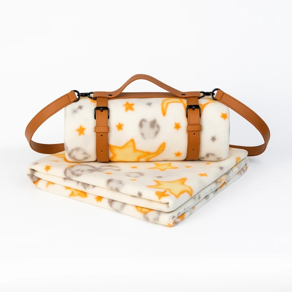 Плед тревел флісовий Love You Місячна казка9104R 150x200 см