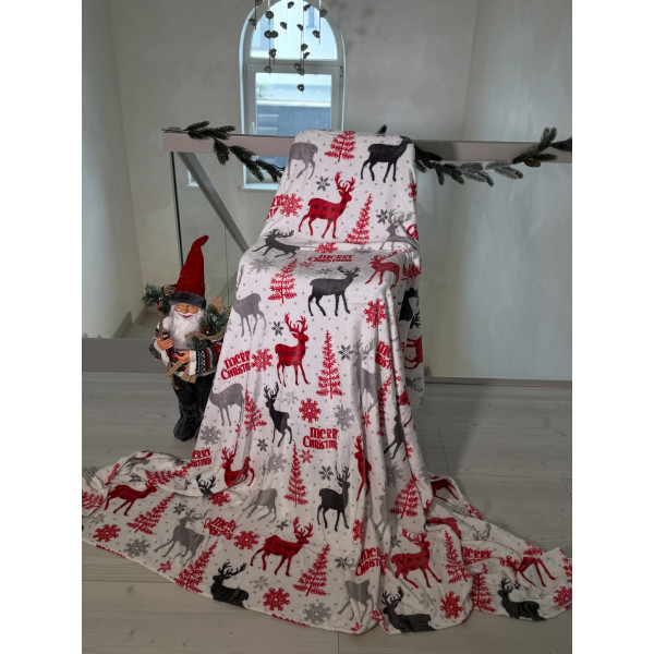 Плед флісовий Dushka Home Merry Christmas 15 21491 200х230 см