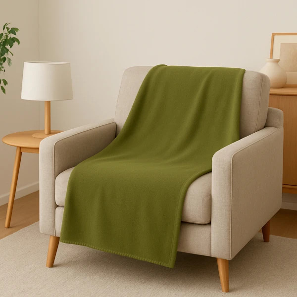 Плед флісовий Love You LY9121 150x200 см оливковий