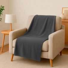 Плед флісовий Love You LY9131 150x200 см графітовий