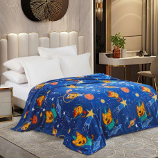 Плед флісовий Love You Космічні котики 8193 150х200 см