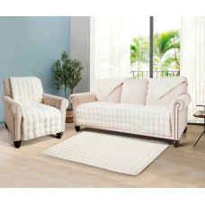 Накидка для м'яких меблів Love You 8403 90x210 см айворі