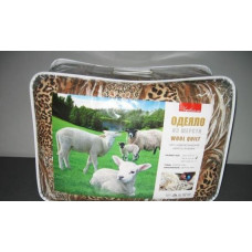 Ковдра закрита овеча вовна (Бязь) Полуторна 150х210 51013