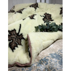 Ковдра відкрита овеча вовна з 2-х сторін Клен Двоспальна 175х210 55230