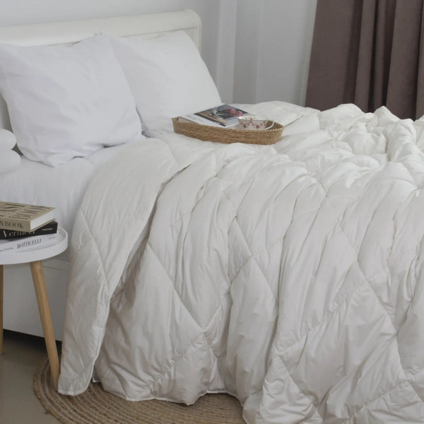 Ковдра полуторна ТЕП ZARTE SCHAFWOLLE 1-03883_00000 155х200 см біла