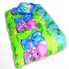 Дитяча закрита силіконова ковдра 110x140 з подушкою 50х50 54799