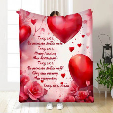 Плед 3D з побажаннями "Таку, як є" 15609 160х200 см