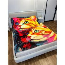 Плед 3D Картина котиків 13452 160х200 см