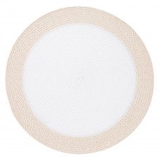 Килимок сервірувальний Ardesto AR3324BGW 38 см білий з бежевим