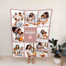 Плед 3D зі своїм фото Мама "Найкраща мама в світі № 2" на 8 фото 10675 160х200 см