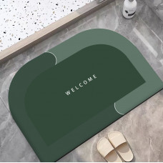 Килимок придверний напівовальний 11852 60х40 см зелений