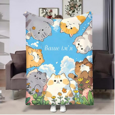 Плед 3D іменний Котики 31223 135х160 см