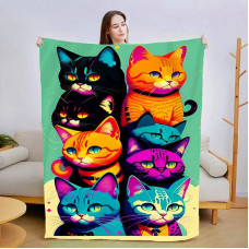 Плед 3D Спостерігаючі котики 13450 135х160 см