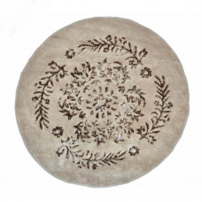 Килимок у ванну круглий Arya Luxor AR-1380062-brown 120 см коричневий