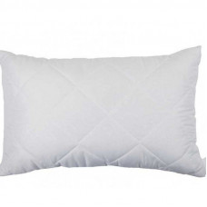 Біла стьобана подушка із силіконового волокна 50х70 від українського виробника 51218