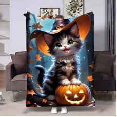Плед 3D Halloween Cat 17603 135х160 см