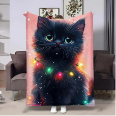 Плед 3D Святковий котик 32312 160х200 см