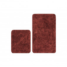 Набір килимків для ванної Arya Damaks AR-A107216-Burgundy 2 предмета бордові
