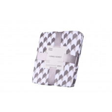 Плед Ardesto Flannel геометрія ART-0104-PB 160х200 см сірий