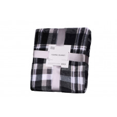 Плед Ardesto Flannel клітка ART-0102-PB 200х220 см сірий