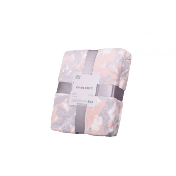Плед Ardesto Flannel Флора ART-0106-PB 160х200 см фіолетовий