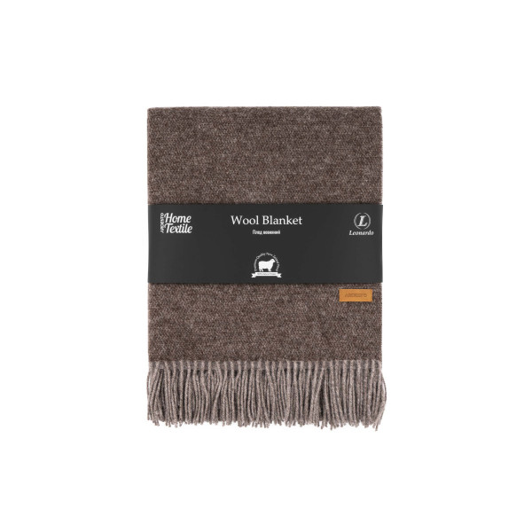 Плед Ardesto Leonardo DoublefaСe ART-0404-LD 140х200 см коричневий