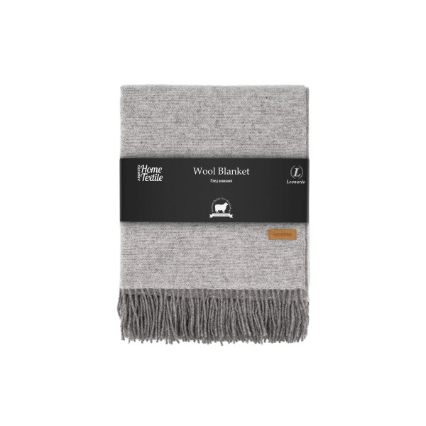 Плед Ardesto Leonardo DoublefaСe ART-0407-LD 140х200 см світло-сірий