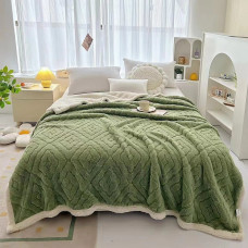 Плед Dushka Home Ромб 20852 200х230 см зелений