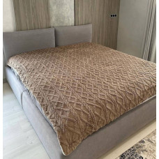 Плед Dushka Home Візерунок 20767 200х230 см коричневий