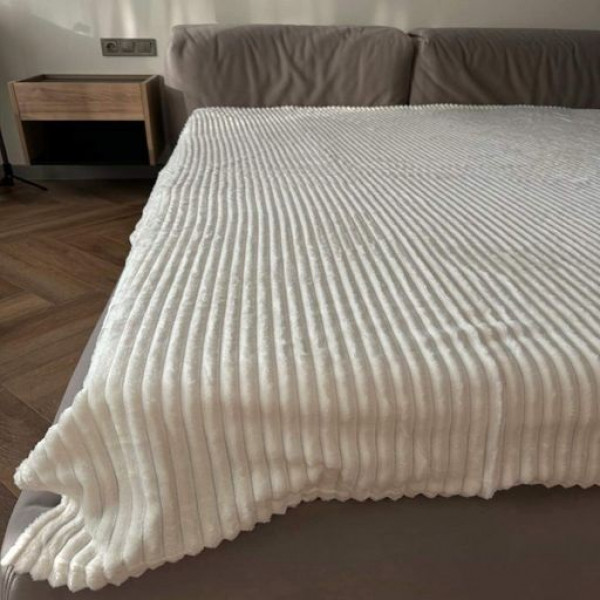 Плед Dushka Home Шарпей 20855 200х230 см молочний