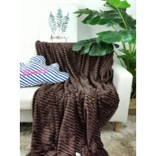 Плед Dushka Home Шарпей 20863 200х230 см коричневий