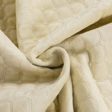 Покривало полуторне ТЕП Velour Ромб круглий 4-00515-22455 150х210 см бежеве