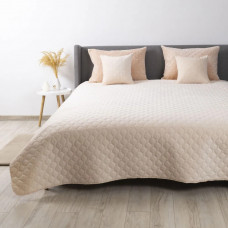Покривало полуторне ТЕП Velour Ромб круглий 4-00515-28759 150х210 см персикове