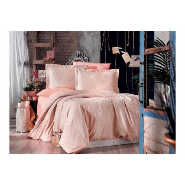 Постільна білизна євро Arya Vogue Органік Жаккард Prava AR-A107262 200х220 см