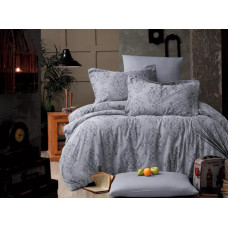 Постільна білизна євро Arya Vogue Органік Жаккард Siv AR-A107264 200х220 см