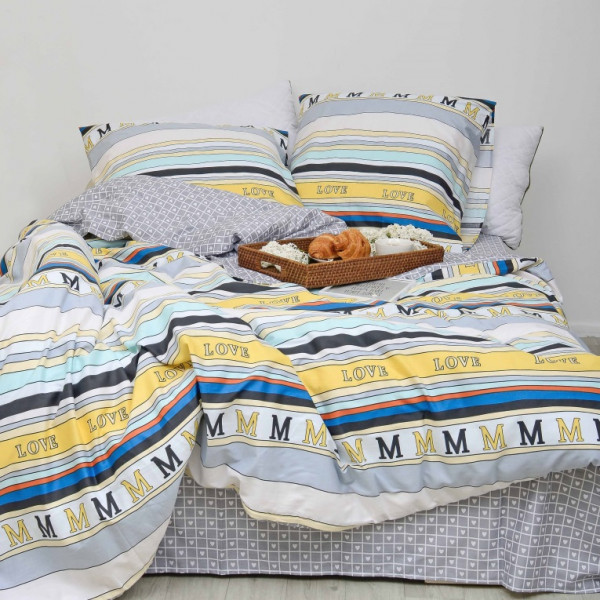 Постільна білизна євро Viluta Сатин Twill 535-E 220х200 см