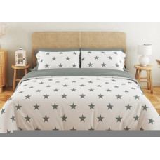 Постільна білизна євро ТЕП Soft dreams Morning Star Grey 2-03859-25306 200х215 см сіра