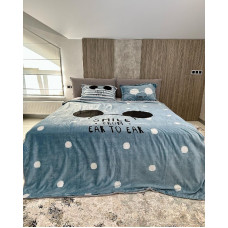 Постільна білизна плюшева євро Dushka Home 20688 200х220 см