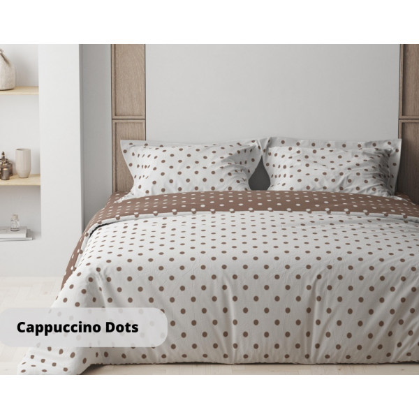 Постільна білизна полуторна ТЕП Happy Sleep Cappuccino Dots ТЕП 2-03794-25127 150х215 см