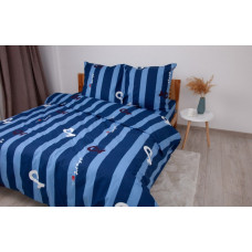 Постільна білизна полуторна ТЕП Soft dreams Line Blue 2-03857-26456 150х215 см блакитна