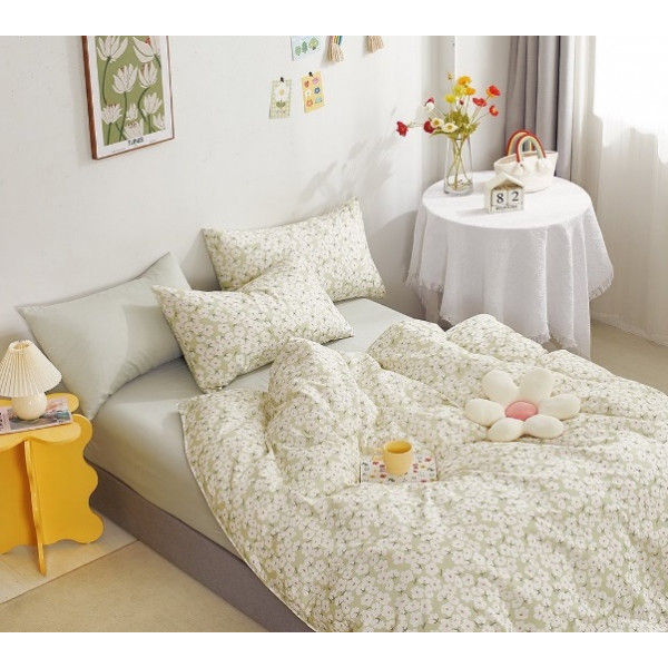 Постільна білизна сімейна Dushka Home Сатин 20455 160х215х2 см