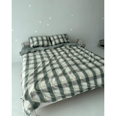 Постільна білизна сімейна Dushka Home Сатин 20795 160х215х2 см