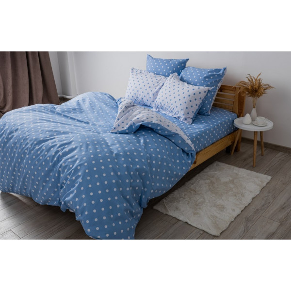 Постільна білизна сімейна ТЕП Light Blue Dots ТЕП 2-00882-25069 150х215х2 см