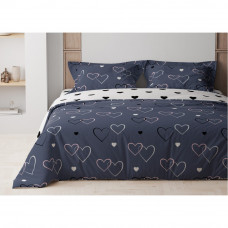 Постільна білизна сімейна ТЕП Navy Blue Love 2-00882-24498 150х215х2 см