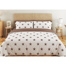 Постільна білизна сімейна ТЕП Soft dreams Morning Star Cappuccino 2-03860-25316 150х215х2 см коричнева
