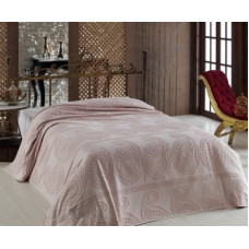 Простирадло махрове полуторне Arya Misley AR-TR1001609-rose 160х220 см рожеве