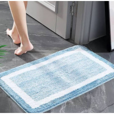 Килимок для ванної кімнати 7807 48х78 см блакитний
