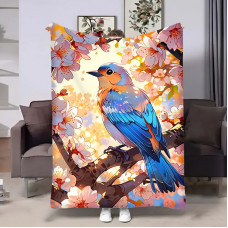 Плед 3D Весна Пташка 18053 135х160 см