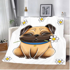 Плед 3D Ніжний мопсик 13289 160х200 см