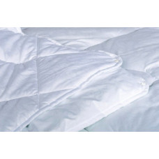 Ковдра "Зима - Літо" на кнопках закрита однотонна холлофайбер (Мікрофібра) Полуторна 150х210 54822